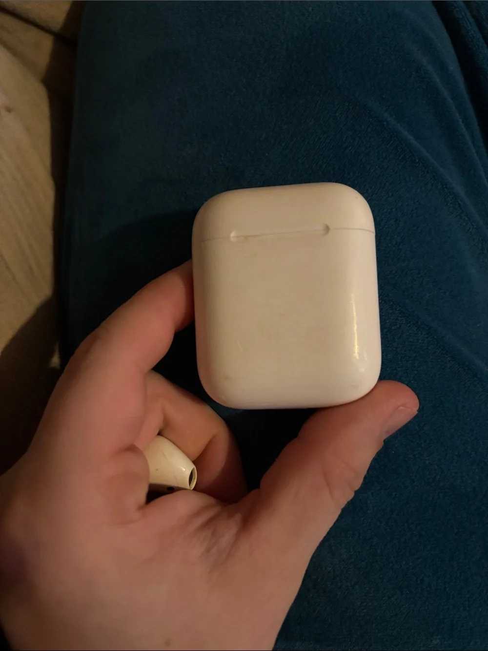 Apple White Earbud Headphones with Charging Case